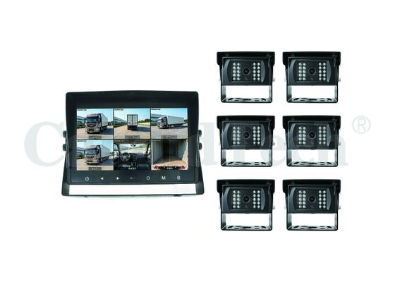 سعر جيد نظام مراقبة المركبات AI ذو 6 قنوات مع شاشة HD IPS LCD مقاس 10.1 بوصة وتسجيل بطاقة SD سعة 512 جيجابايت لأمن الأسطول الانترنت